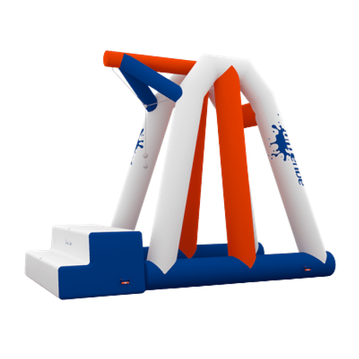 otra variante de juego acuatico, blanco rojo y azul